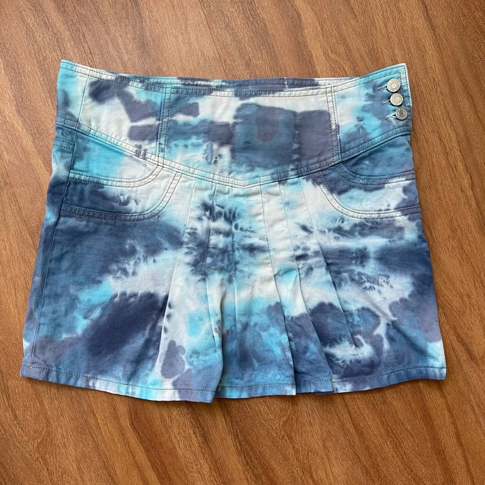 Unique Tie-Dye Gap Jean Skirt size 8